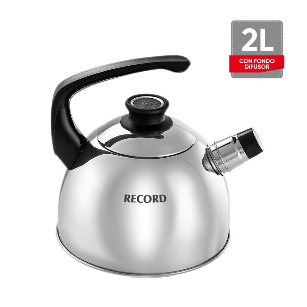 Tetera Record TETERA RECORD INOXSET 1.8 LITROS 18CM CON FONDO DIFUSOR ENCAPSULADO – LABAN
